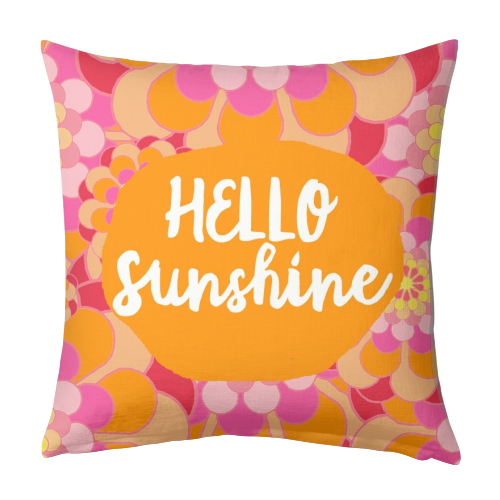 Hello Sunshine - designed cushion by Giddy Kipper