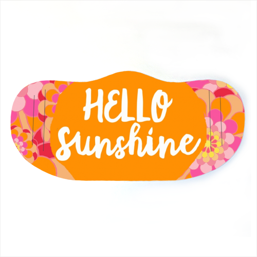 Hello Sunshine - face cover mask by Giddy Kipper