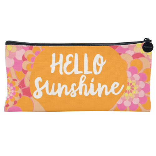 Hello Sunshine - flat pencil case by Giddy Kipper