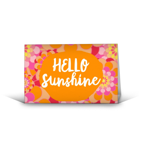 Hello Sunshine - funny greeting card by Giddy Kipper