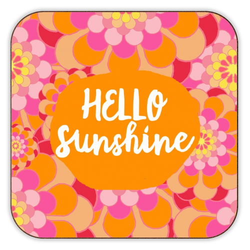 Hello Sunshine - personalised beer coaster by Giddy Kipper