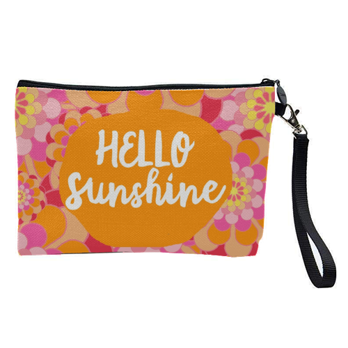 Hello Sunshine - pretty makeup bag by Giddy Kipper