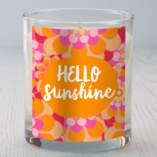 Hello Sunshine - scented candle by Giddy Kipper