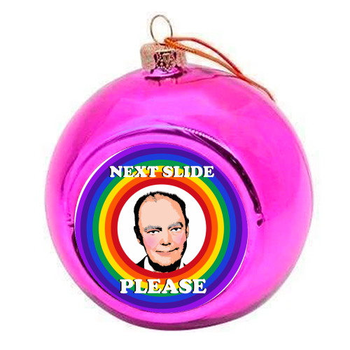 Next Slide Please - colourful christmas bauble by Wallace Elizabeth