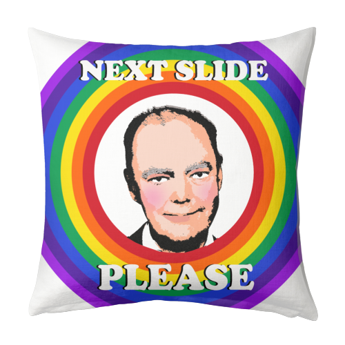 Next Slide Please - designed cushion by Wallace Elizabeth