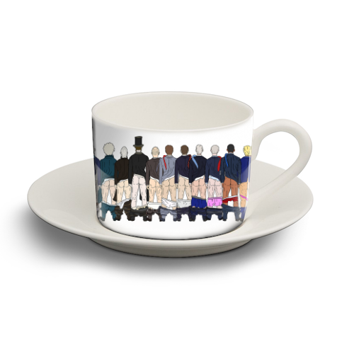 President Butts 2021 - personalised cup and saucer by Notsniw Art