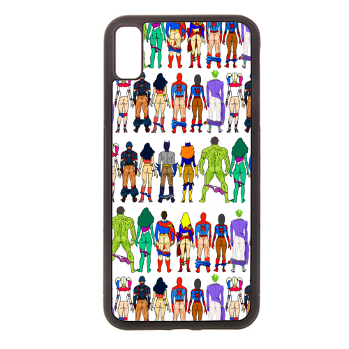 Superhero Power Couple Butts - stylish phone case by Notsniw Art