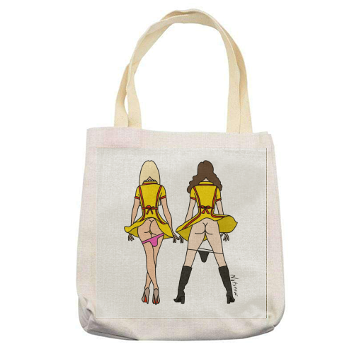 2 Broke Girls Butts - printed tote bag by Notsniw Art