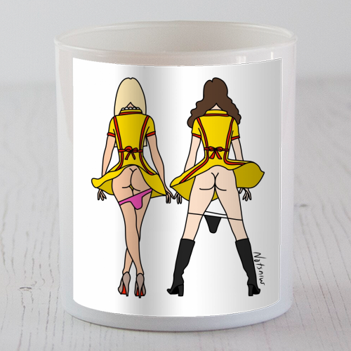 2 Broke Girls Butts - scented candle by Notsniw Art