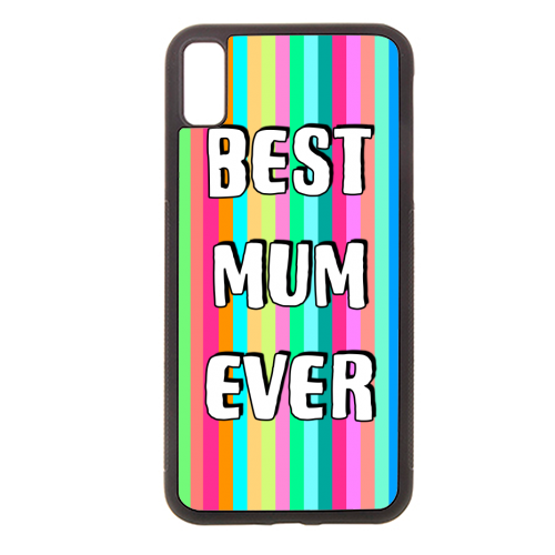 Best Mum Ever Candy Stripes - stylish phone case by Adam Regester
