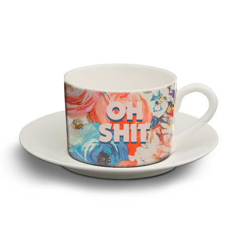 All The Swears no.2 - personalised cup and saucer by Giddy Kipper