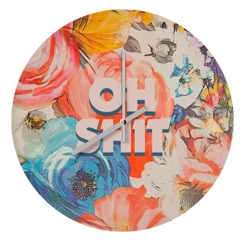 All The Swears no.2 - quirky wall clock by Giddy Kipper