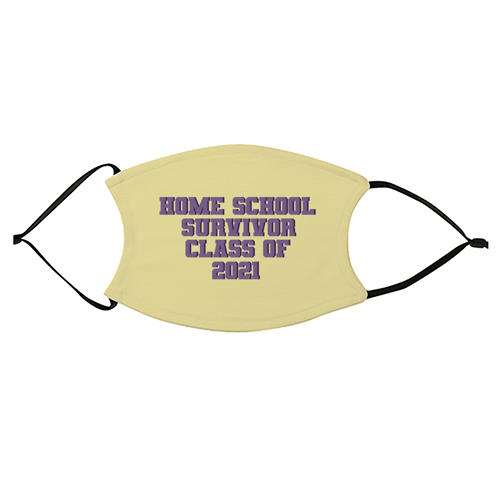Home school survivor 2021 - face cover mask by Cheryl Boland