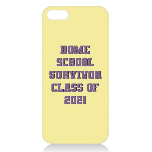 Home school survivor 2021 - unique phone case by Cheryl Boland