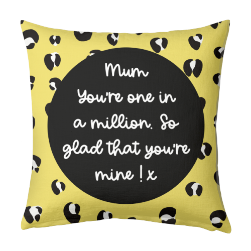 One In A Million Mum - designed cushion by Adam Regester