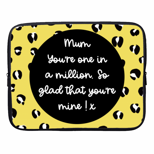 One In A Million Mum - designer laptop sleeve by Adam Regester