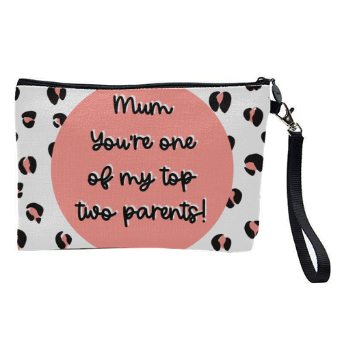 Top Two Parents (Mum version) - pretty makeup bag by Adam Regester