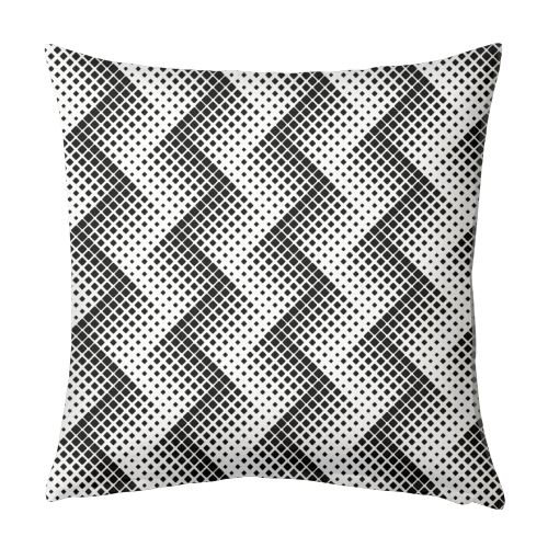 black white zig - designed cushion by Anastasios Konstantinidis