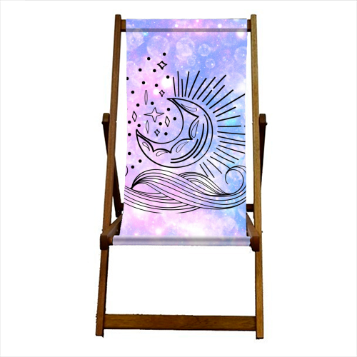 moon - canvas deck chair by Anastasios Konstantinidis