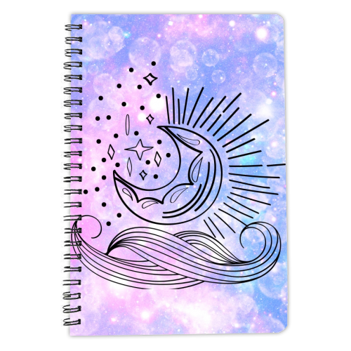 moon - personalised A4, A5, A6 notebook by Anastasios Konstantinidis