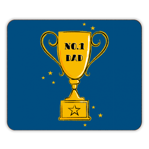 No.1 Dad Trophy - designer placemat by Adam Regester