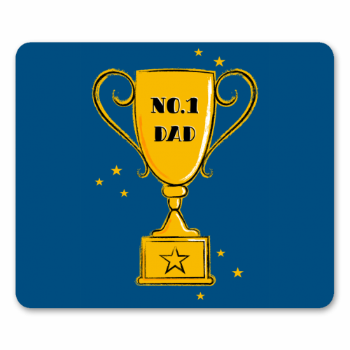 No.1 Dad Trophy - funny mouse mat by Adam Regester