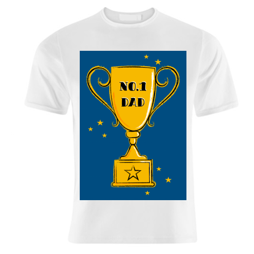 No.1 Dad Trophy - unique t shirt by Adam Regester