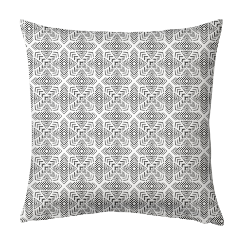 minimal bw pattern - designed cushion by Anastasios Konstantinidis