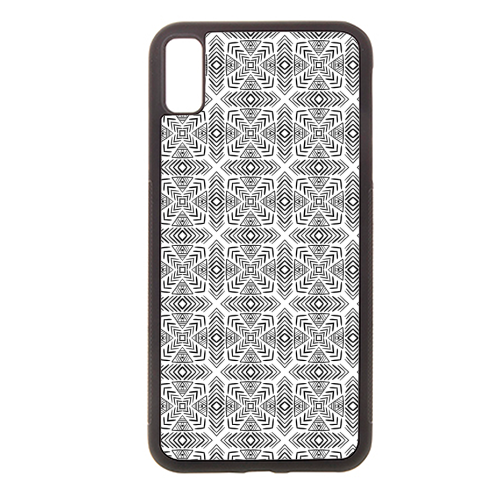 minimal bw pattern - stylish phone case by Anastasios Konstantinidis