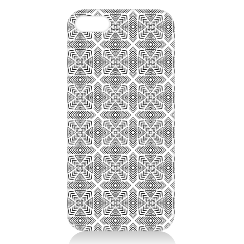 minimal bw pattern - unique phone case by Anastasios Konstantinidis