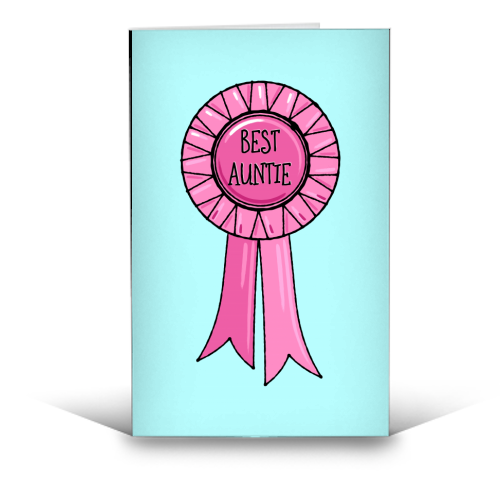 Best Auntie Rosette - funny greeting card by Adam Regester
