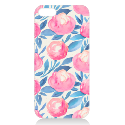 pink flowers - unique phone case by Anastasios Konstantinidis