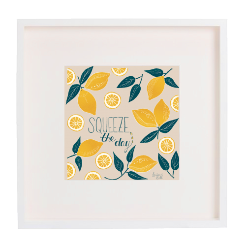Squeeze the day - framed poster print by Louise Bell