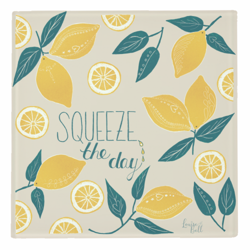 Squeeze the day - personalised beer coaster by Louise Bell