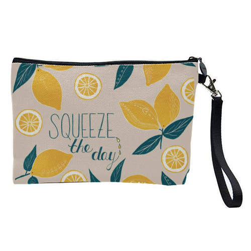 Squeeze the day - pretty makeup bag by Louise Bell