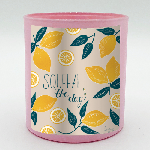 Squeeze the day - scented candle by Louise Bell