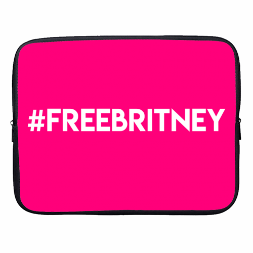 #FREEBRITNEY - designer laptop sleeve by Lilly Rose