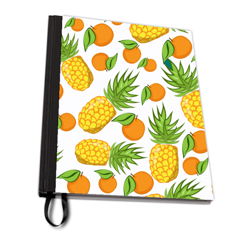pineapple and oranges - personalised A4, A5, A6 notebook by Anastasios Konstantinidis