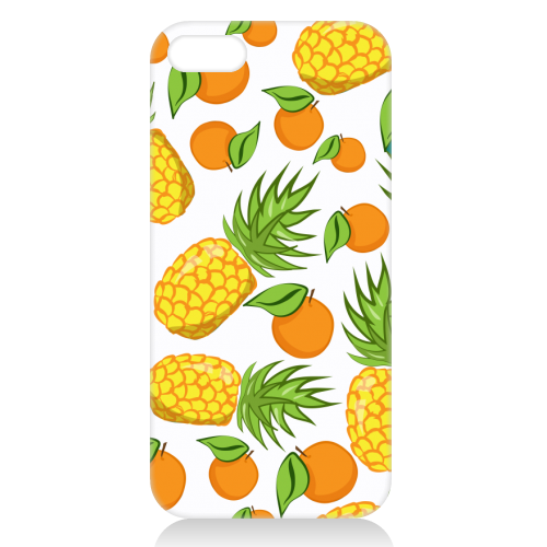 pineapple and oranges - unique phone case by Anastasios Konstantinidis