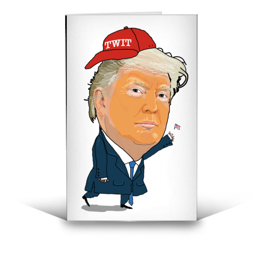 Donald Trump - funny greeting card by Martin Jessup