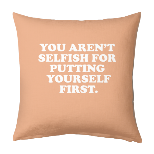 Selfish - designed cushion by Pink and Pip