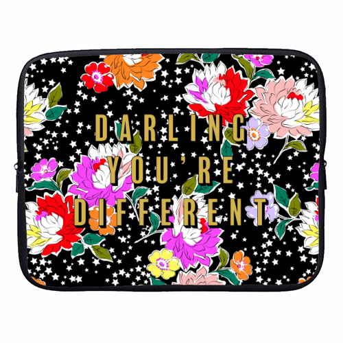 DARLING YOU'RE DIFFERENT - designer laptop sleeve by PEARL & CLOVER
