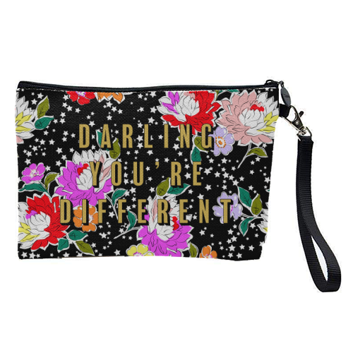 DARLING YOU'RE DIFFERENT - pretty makeup bag by PEARL & CLOVER