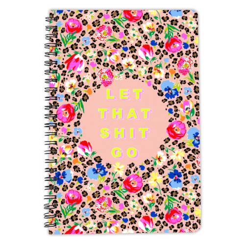 LET THAT SHIT GO - personalised A4, A5, A6 notebook by PEARL & CLOVER