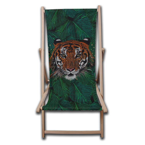 STARLIGHT TIGER - canvas deck chair by PEARL & CLOVER