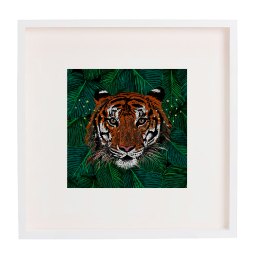 STARLIGHT TIGER - framed poster print by PEARL & CLOVER