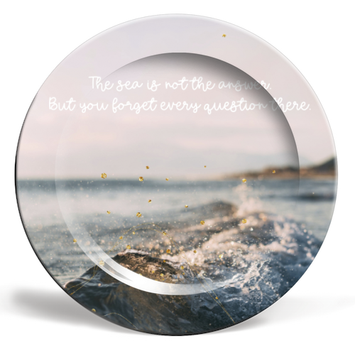 The sea - ceramic dinner plate by Ohkimiko