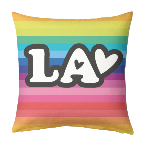 RAINBOW LA - designed cushion by The Boy and the Bear