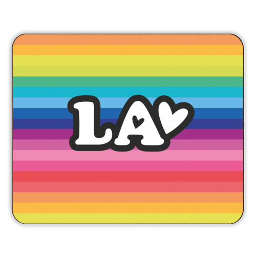 RAINBOW LA - designer placemat by The Boy and the Bear