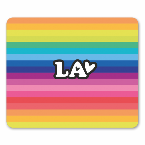 RAINBOW LA - funny mouse mat by The Boy and the Bear